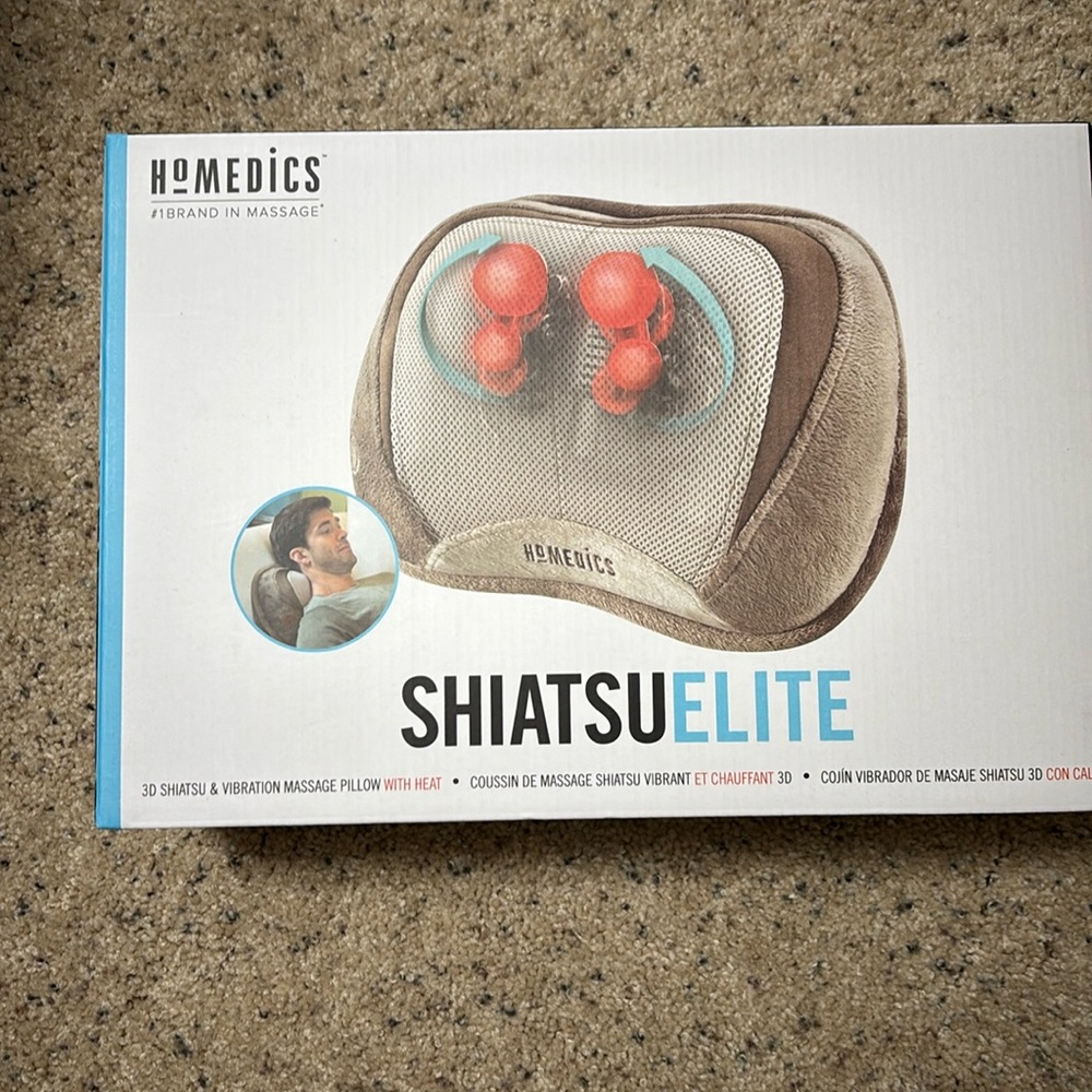 Homedics Shiatsu Elite 3D Massage with Heat NEW IN BOX